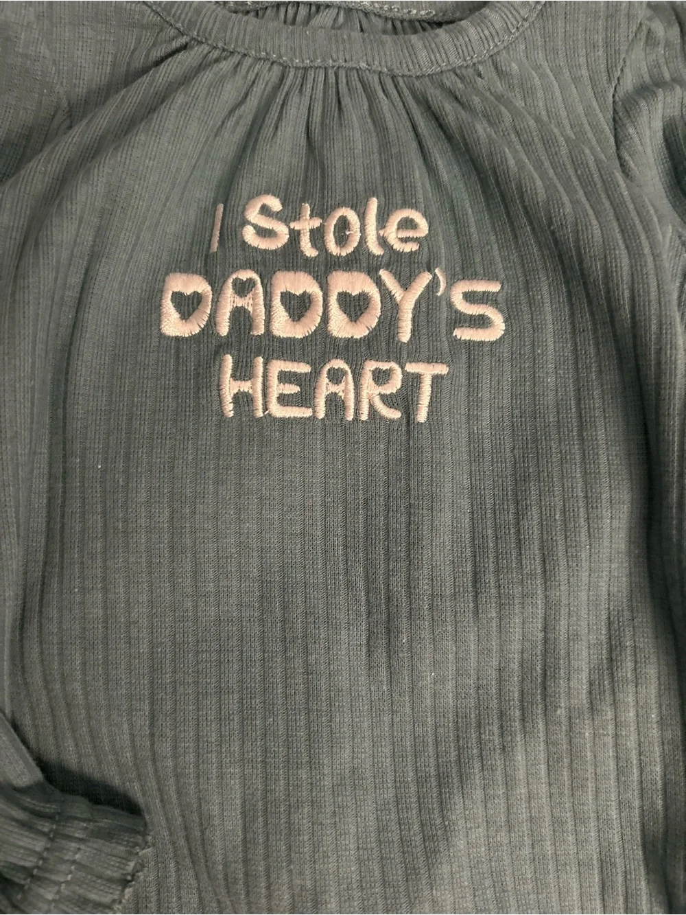 NWT Baby Essentials 9M  4pc Ribbed Teal One-Piece Set I stole daddy’s heart.